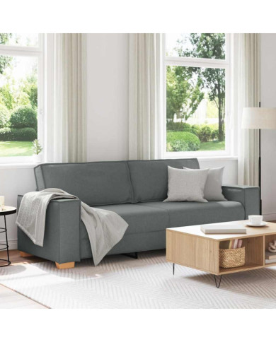 Canapé 3 places Gris foncé 180 cm Tissu | Mobilier & Déco