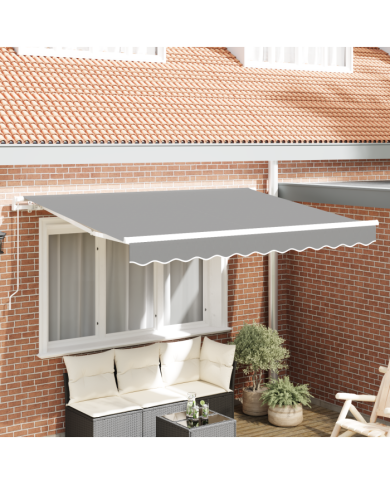 Cadre de Store Rétractable à Opération Manuelle 2,5x2 cm Métal | Mobilier & Déco