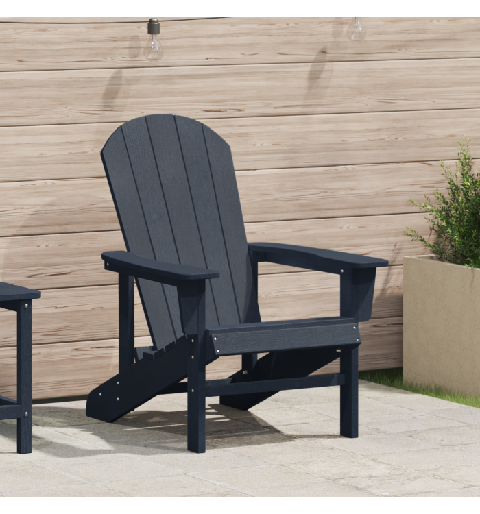 Chaise Adirondack bleu marine 74x82x91 cm HDPE | Mobilier & Déco