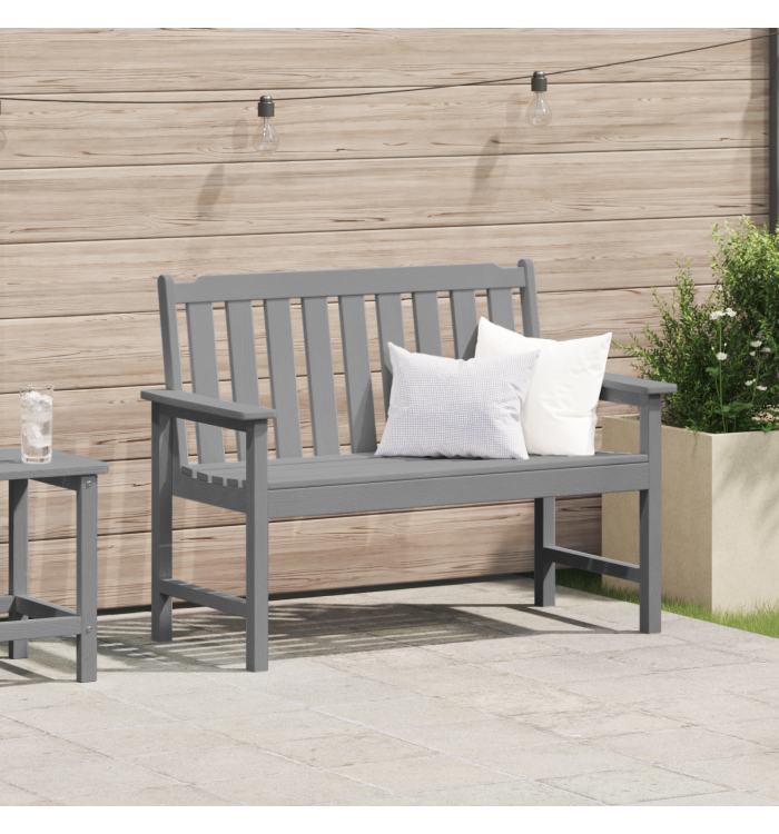 Banc de jardin gris clair 120 cm HDPE | Mobilier & Déco