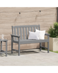 Banc de jardin gris clair 120 cm HDPE | Mobilier & Déco