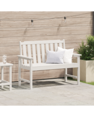 Banc de jardin Blanc 120 cm HDPE | Mobilier & Déco