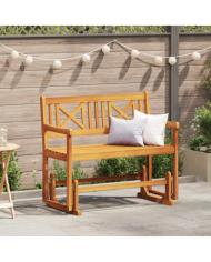 Banc basculant de jardin 2 places 110x59x97 cm Bois massif Acacia | Mobilier & Déco