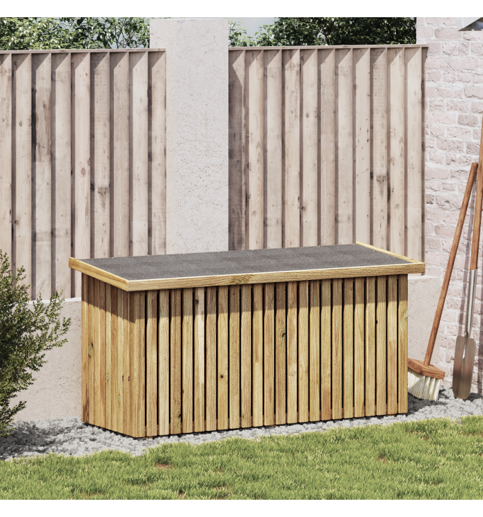 Coffre de Rangement 119x44x58.5 cm Bois de Pin Traité | Mobilier & Déco