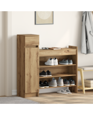 Meuble à chaussures Chêne 100.5x28x100 cm Bois d'ingénierie | Mobilier & Déco