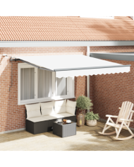 Store rétractable automatique avec LED blanche 350x250 cm | Mobilier & Déco