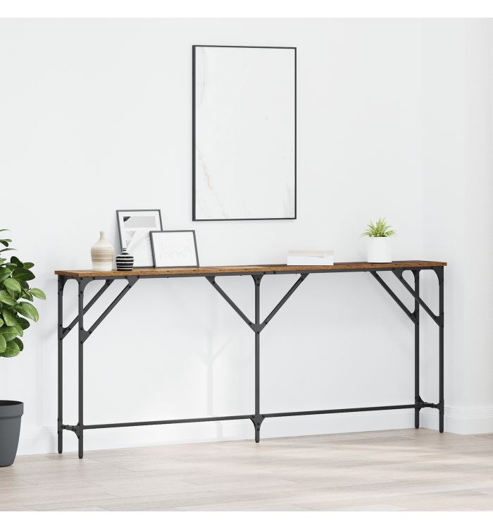 Table Console Bois Ancien 180x23x75 cm Bois Ingénierie | Mobilier & Déco