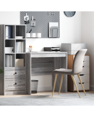 Bureau Sonoma Gris 80x50x76 cm Bois d'ingénierie | Mobilier & Déco