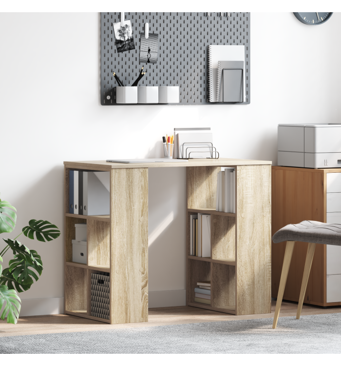 Bureau d'angle Chêne Sonoma MDF Moyen Bureau d'angle chêne Sonoma | Mobilier & Déco