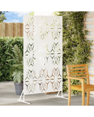 Panneau de clôture en métal Blanc Métal Grand Motif décoratif | Mobilier & Déco