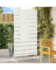 Panneau de clôture en métal Blanc Métal Standard Durable | Mobilier & Déco