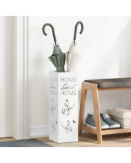 Porte-parapluies Blanc Métal Standard Durable Porte-parapluies | Mobilier & Déco