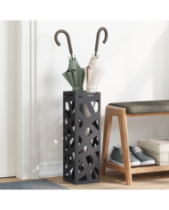 Porte-parapluie Noir Métal Moyen Motif Support de parapluies | Mobilier & Déco