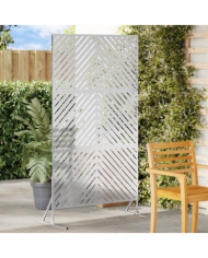 Panneau de clôture en acier galvanisé Acier galvanisé Grand | Mobilier & Déco