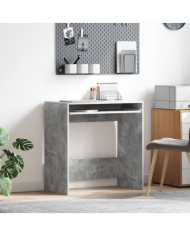 Bureau en béton gris Panneau de particules Bureau moderne | Mobilier & Déco