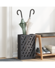 Porte-parapluie Noir Métal Moyenne Porte-parapluie | Mobilier & Déco