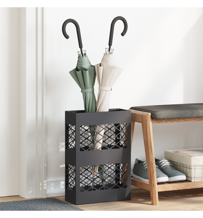 Porte-parapluie Noir Acier traité Standard Résistant | Mobilier & Déco