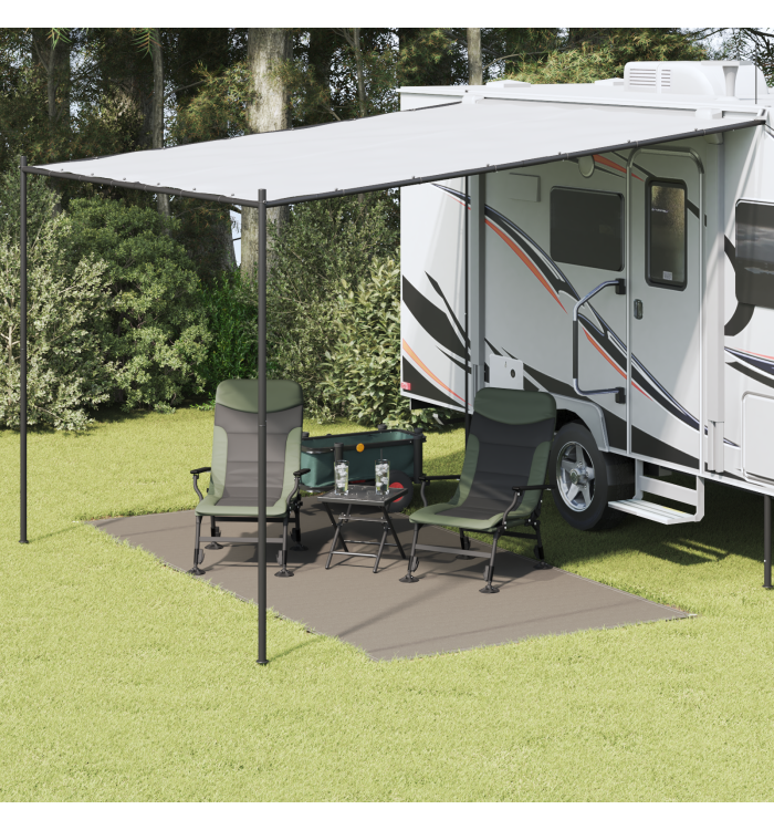 Tarp de Tente Gris clair Polyester 200 x 400 cm Léger | Mobilier & Déco