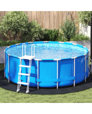 Couvercle de piscine rond Noir Polyéthylène Ø 244 cm Étanche | Mobilier & Déco