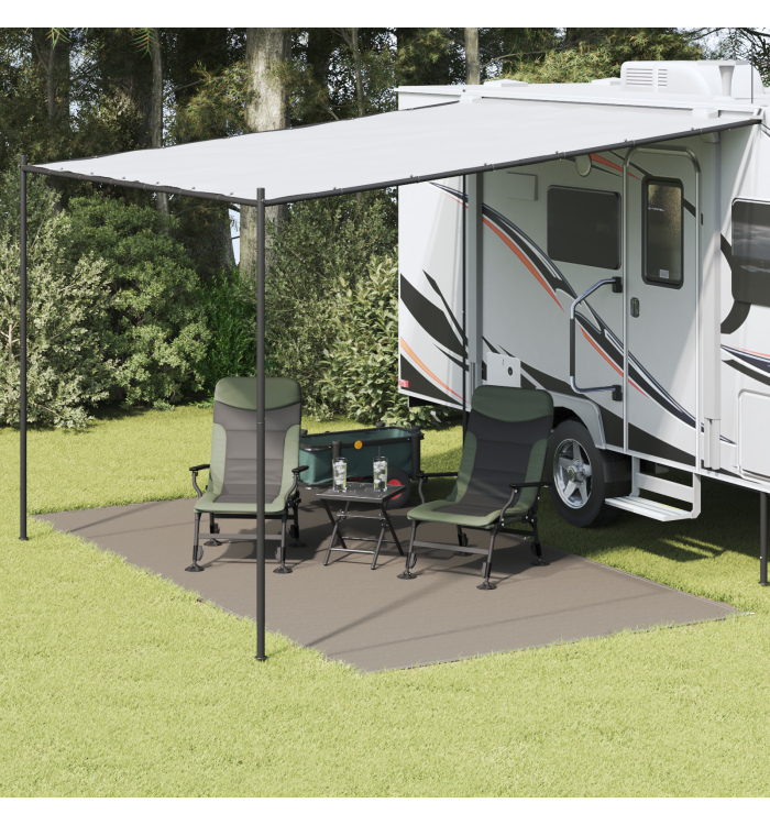 Accessoire de tente Gris clair Polycoton 250 x 450 cm | Mobilier & Déco