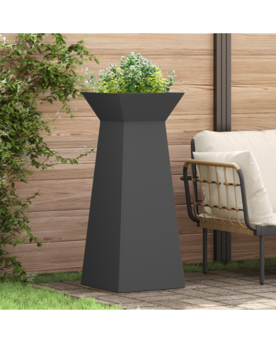 Support de plante Noir Métal 40 x 40 x 101 cm | Mobilier & Déco