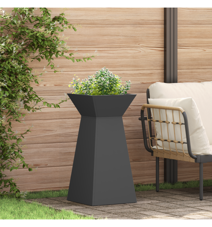 Support de Plante Noir Plastique 35 x 35 x 73 cm Jardinières | Mobilier & Déco