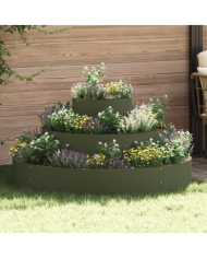 Planteur en métal Acier / Vert olive Acier enduit de poudre | Mobilier & Déco