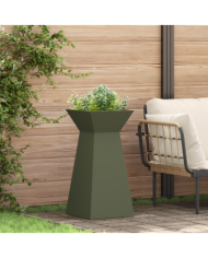 Porte-plante Vert olive Métal 35 x 35 x 73 cm Jardinières | Mobilier & Déco