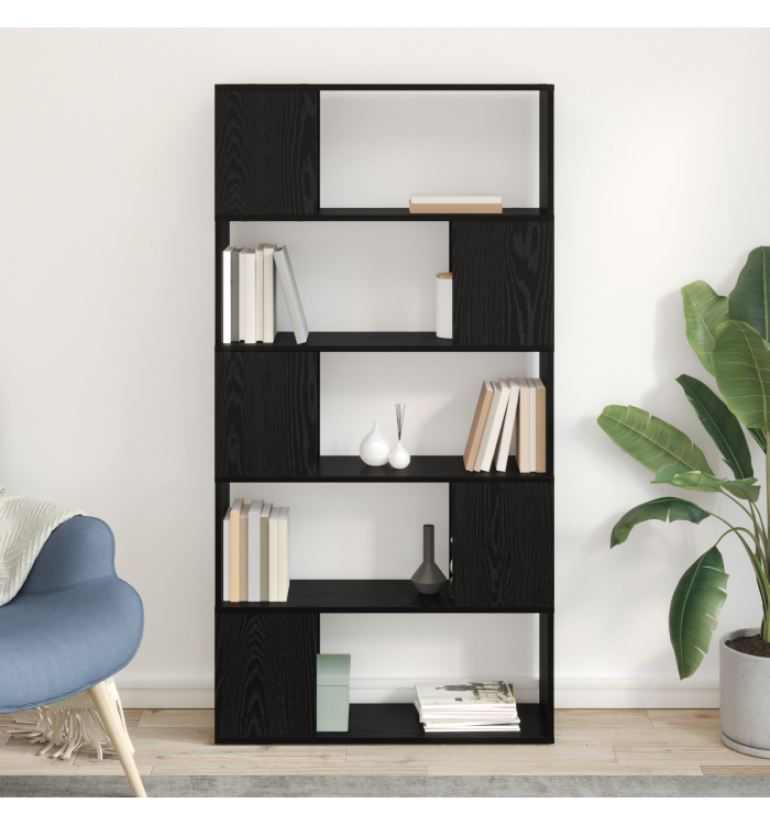 Étagère Chêne noir Bois d'ingénierie Moyenne Étagère | Mobilier & Déco