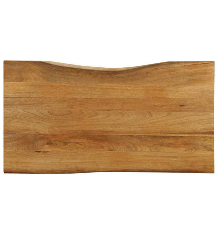 Dessus de table 100x60x3,8 cm bord vivant bois massif manguier | Mobilier & Déco