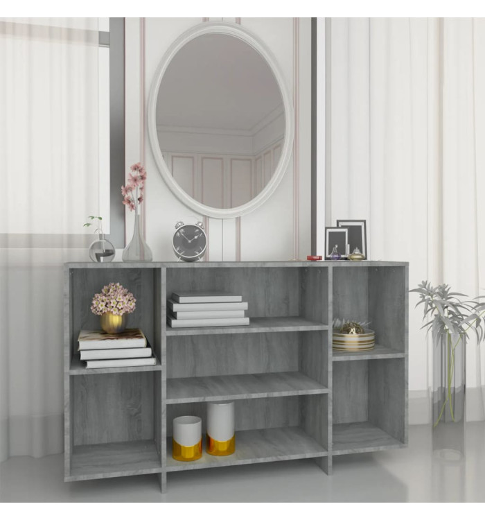 Buffet sonoma gris 120x30x75 cm bois d'ingénierie | Mobilier & Déco