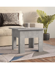 Table basse gris béton 55x55x42 cm bois d'ingénierie | Mobilier & Déco