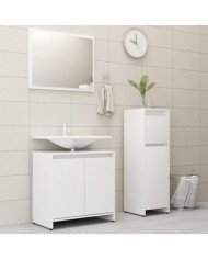 Ensemble de meubles de bain 3 pcs Blanc Bois d'ingénierie | Mobilier & Déco
