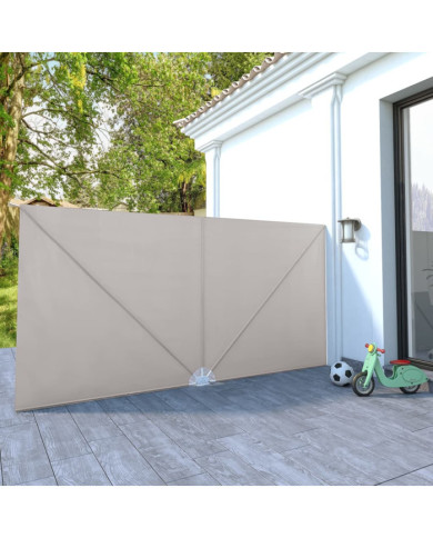 Auvent latéral pliable de terrasse Crème 400 x 200 cm | Mobilier & Déco