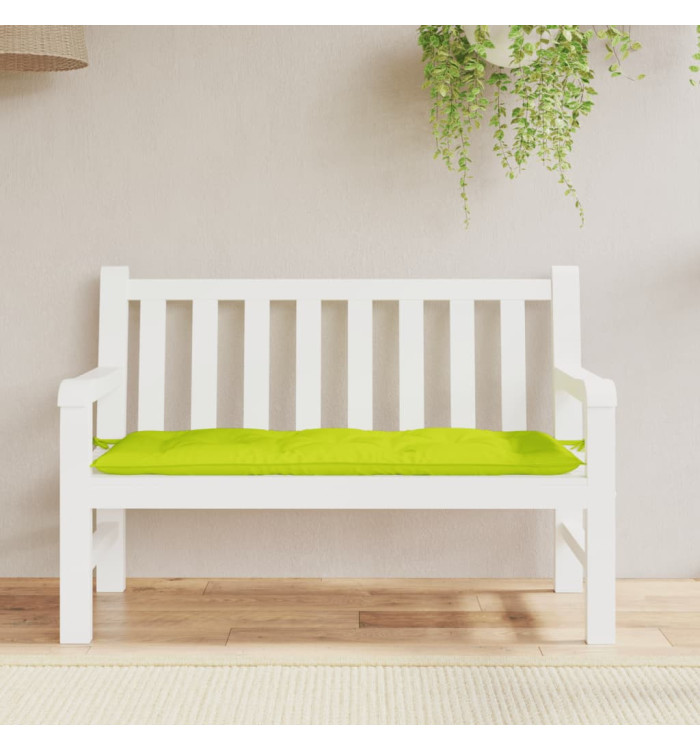Coussin de banc de jardin vert brillant 120x50x7cm tissu oxford | Mobilier & Déco