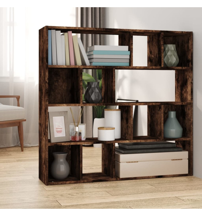 Bibliothèque/Séparateur de pièce Chêne fumé 105x24x102 cm | Mobilier & Déco