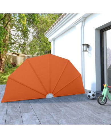 Auvent latéral pliable de terrasse Terre cuite 160 cm | Mobilier & Déco