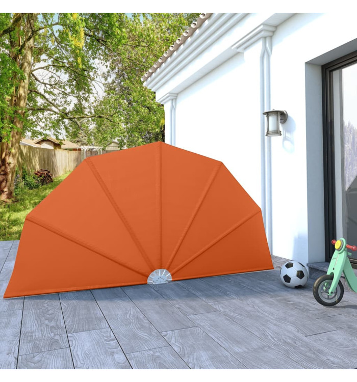 Auvent latéral pliable de terrasse Terre cuite 160 cm | Mobilier & Déco