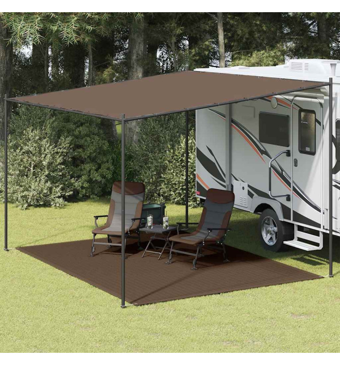 Tapis de tente 300x400 cm Marron | Mobilier & Déco