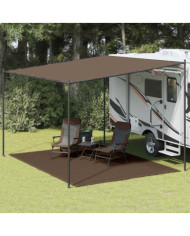 Tapis de tente 300x400 cm Marron | Mobilier & Déco