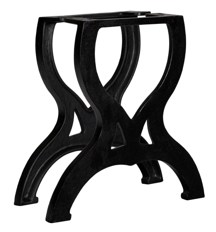 Pied de table basse 2 pcs Cadre en X Fonte | Mobilier & Déco