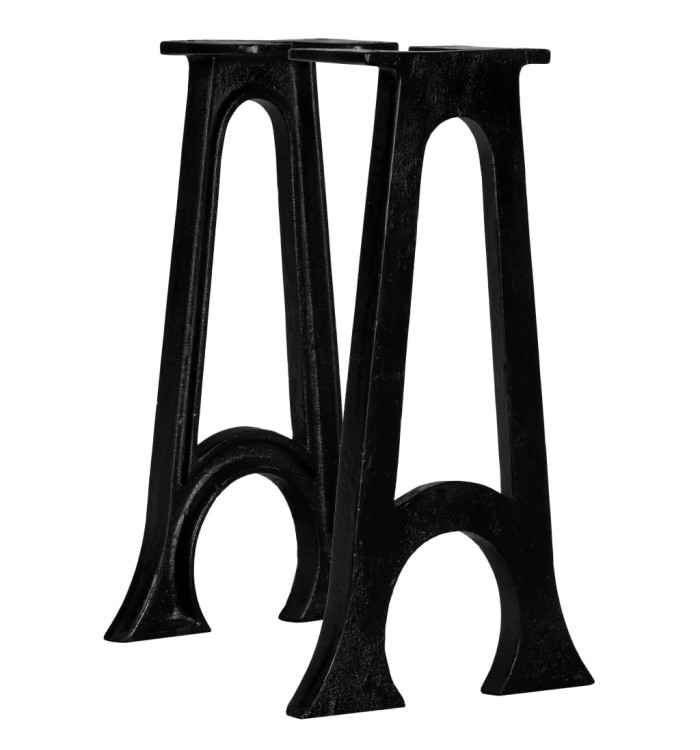 Pied de banc 2 pcs Base voûtée Cadre en A Fonte | Mobilier & Déco