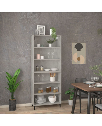 Buffet haut Gris béton Bois d'ingénierie | Mobilier & Déco