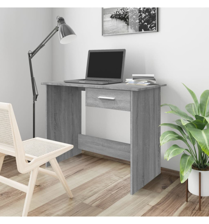 Bureau Sonoma gris 100x50x76 cm Bois d'ingénierie | Mobilier & Déco