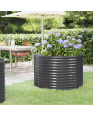 Lit surélevé de jardin Acier enduit de poudre Anthracite | Mobilier & Déco