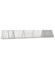 Cage pour lapin Gris 504,5x80,5x71 cm Acier galvanisé | Mobilier & Déco