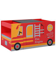 Jeu de table et chaises d'enfants 3 pcs Camion de pompiers Bois | Mobilier & Déco