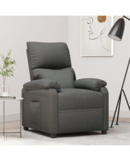 Fauteuil inclinable Gris foncé Tissu | Mobilier & Déco