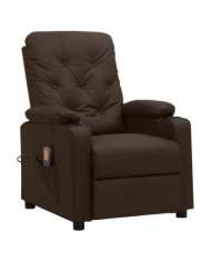 Fauteuil de massage Marron Similicuir | Mobilier & Déco