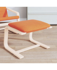 Repose-pied Jaune foncé 51x41x40 cm Tissu | Mobilier & Déco